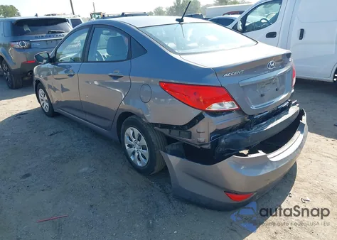 2016 Hyundai Accent Se z USA, uszkodzony, nr VIN KMHCT4AE2GU102405